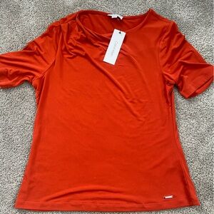 Calvin Klein Women's Burnt Orange Top Size small